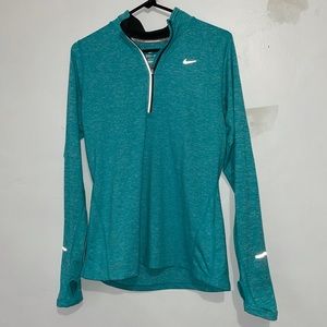 Size M Women’s Teal Nike Quarter Zip Jacket Pull Over